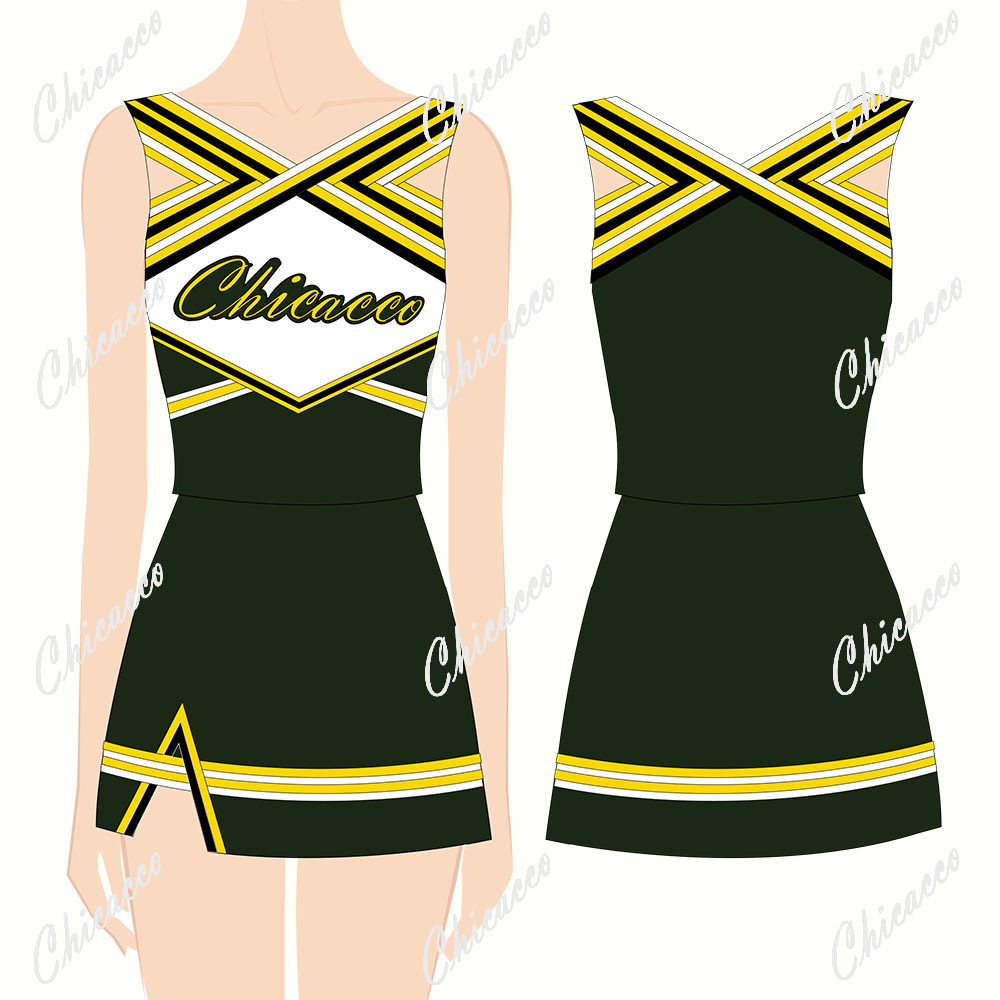 Custom color and logo red white black Cheerleading uniforms for cheerleading OEM spandex tracksuits