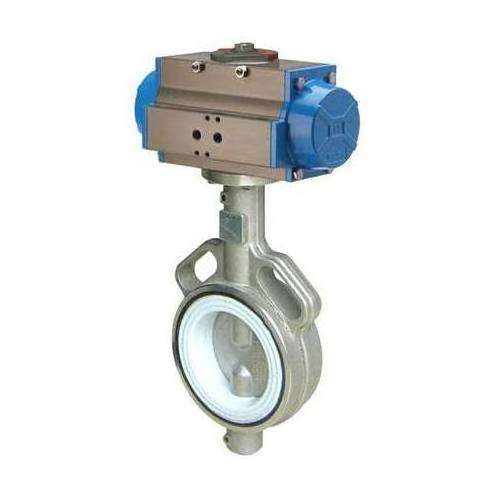 Own Brand Slide Gate Pinch Pneumatic Stainless Steel Wafer Butterfly Valve