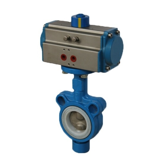 Cryogenic Emergency Shut-Off Mini Flange Pneumatic Jacketed Wcb Butterfly Valve