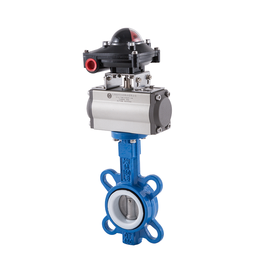 Cryogenic Emergency Shut-Off Mini Flange Pneumatic Jacketed Wcb Butterfly Valve