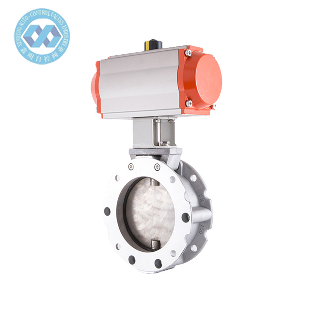 Actuator 3 Way Flush For Wall Hung For Petroleum Pneumatic Soft-Seal Flange Dutile Iron Butterfly Valve