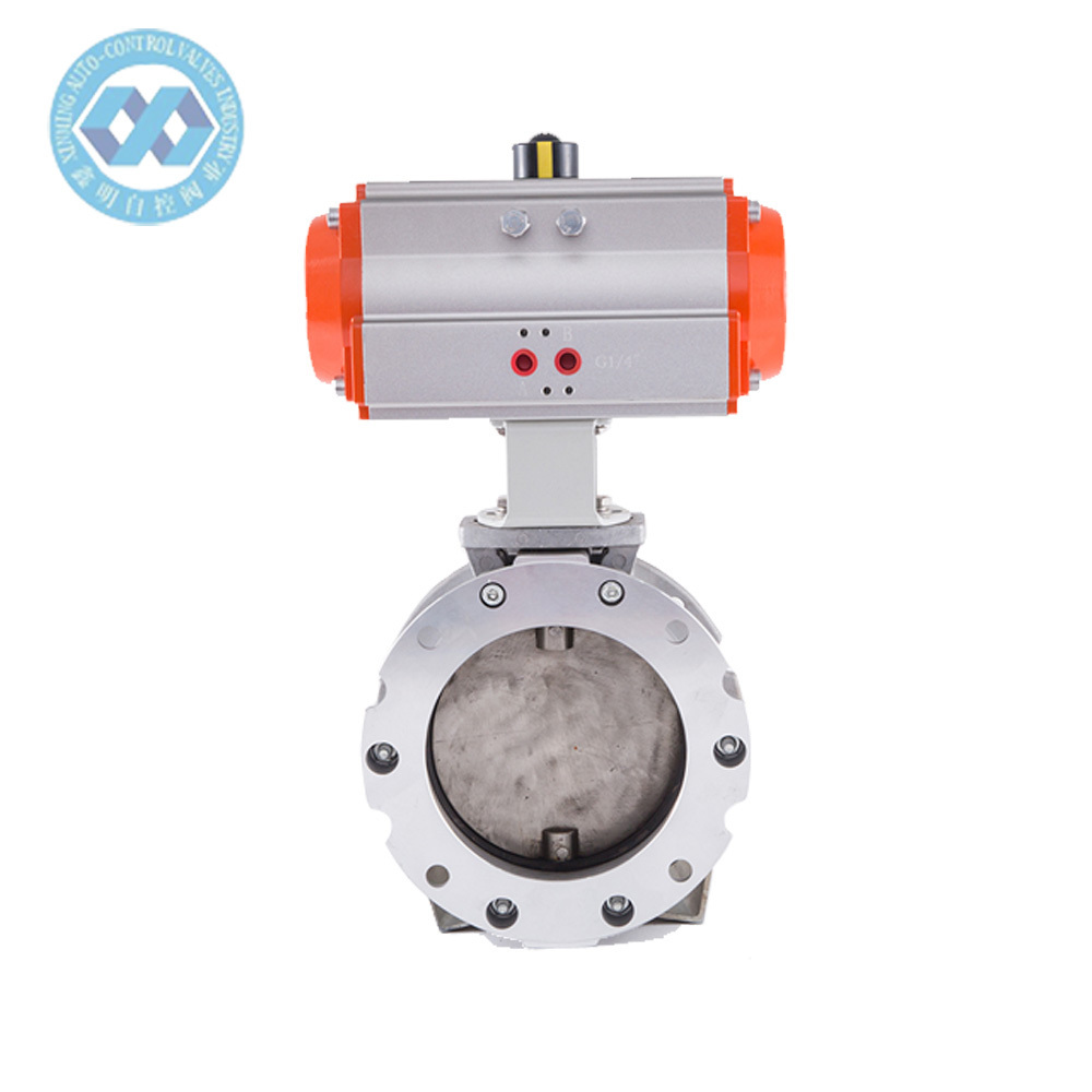 Actuator 3 Way Flush For Wall Hung For Petroleum Pneumatic Soft-Seal Flange Dutile Iron Butterfly Valve