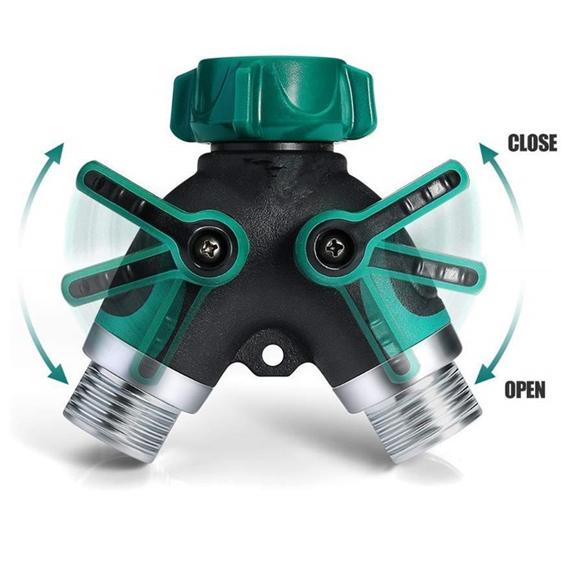 Manufacturer Hot Selling New Model High Quality Garden Hose Connector Y shaped 2 way hose splitters