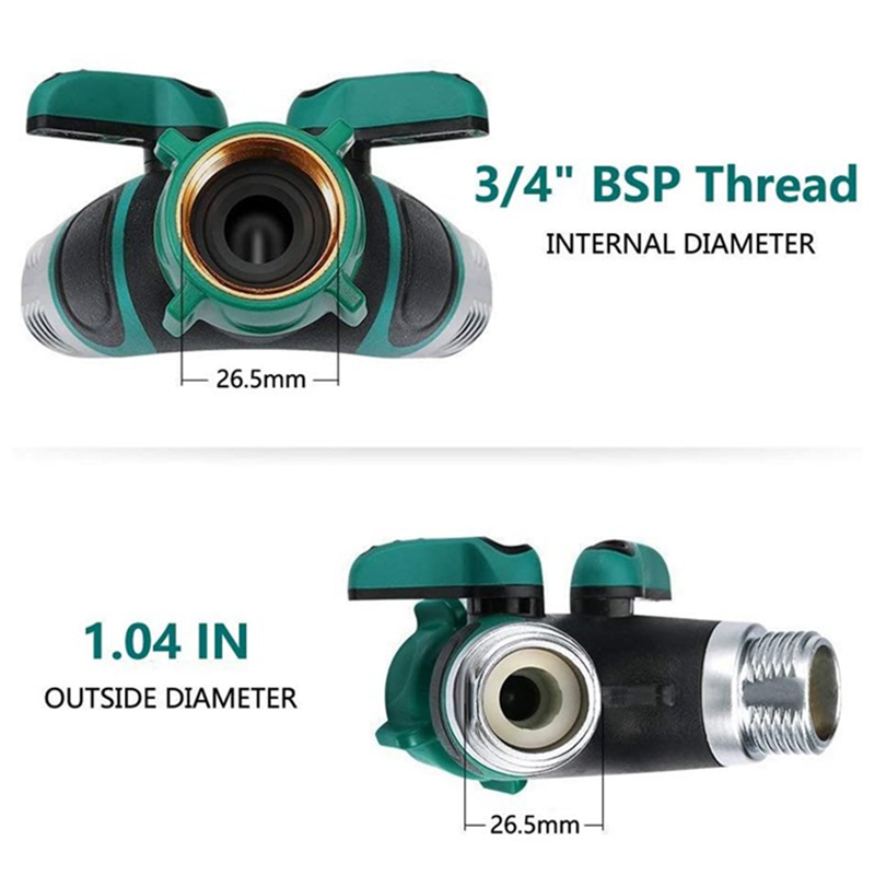 Manufacturer Hot Selling New Model High Quality Garden Hose Connector Y shaped 2 way hose splitters