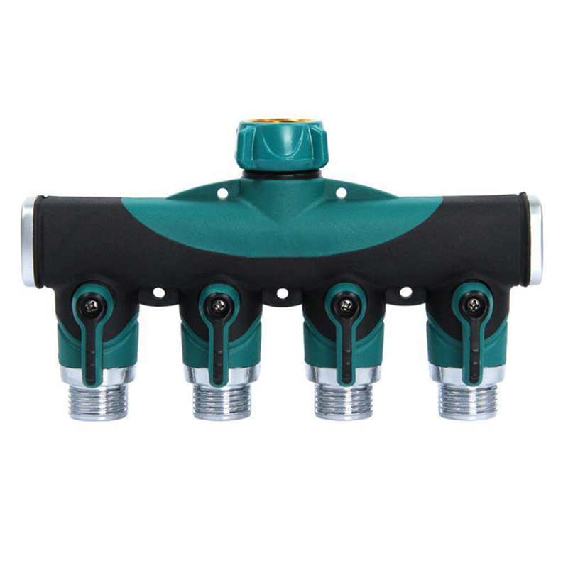 Wholesale High Quality Low Price Plastic Agricultruer Lawn Irrigation 4 Ways Garden Hose Splitter