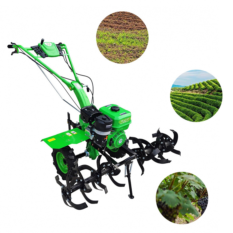 Factory Direct Supply Mini Rotary Ploughing Machine 7HP Weeder Small Plower Cultivator Farm Gasoline Tiller