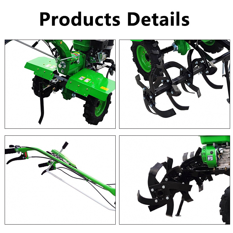 Factory Direct Supply Mini Rotary Ploughing Machine 7HP Weeder Small Plower Cultivator Farm Gasoline Tiller