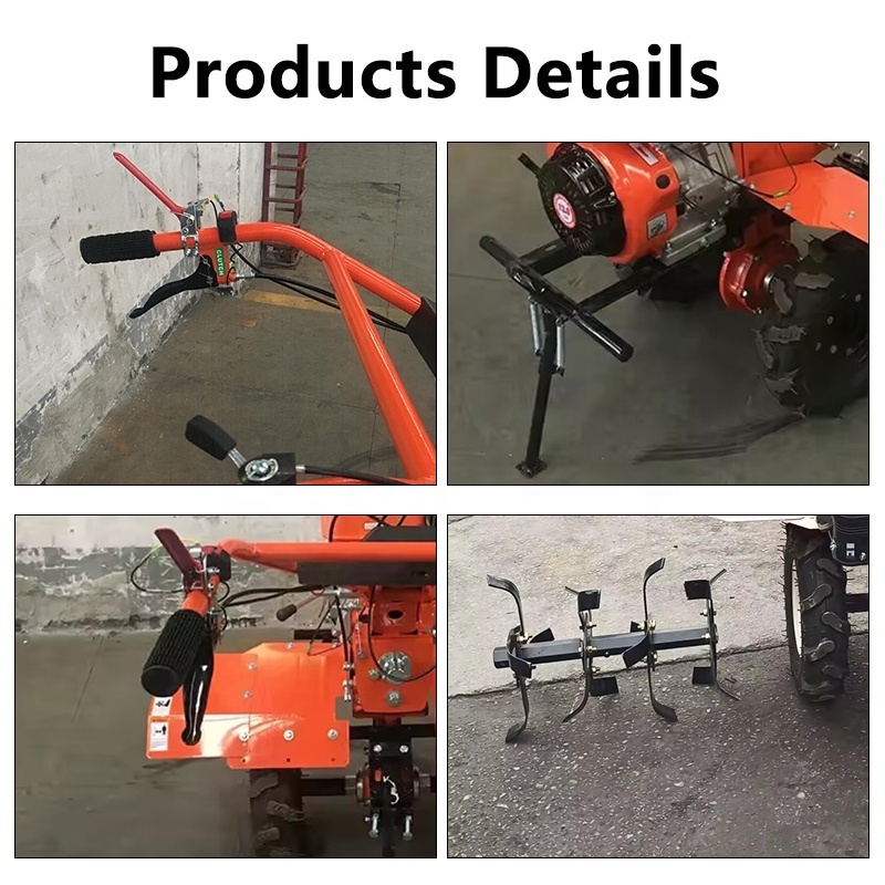 Multi-function diesel motor hand held agricultural weeder mini farming garden cultivator small power tiller