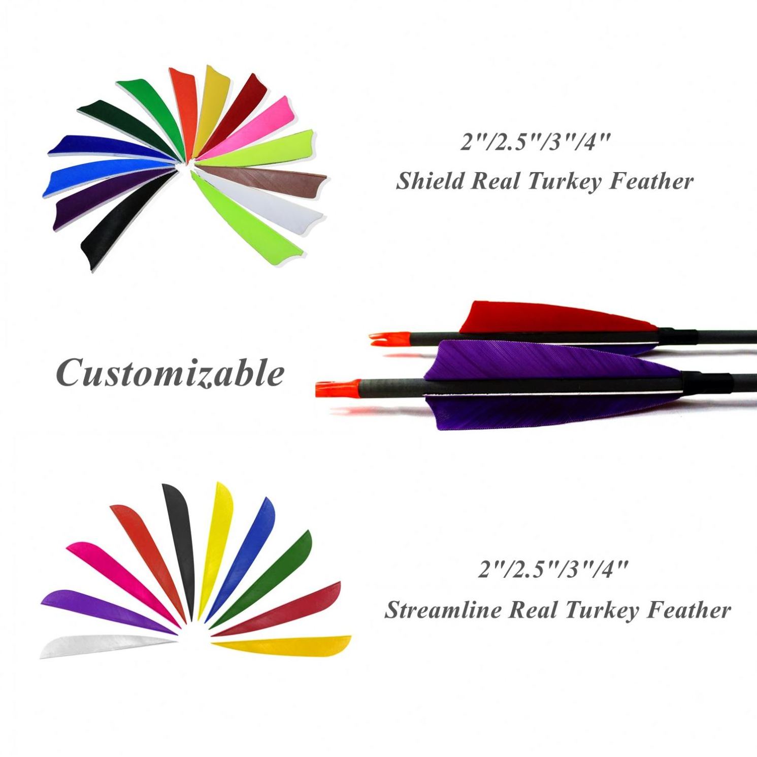 Pure Carbon Arrows Custom Pattern with Feather Vanes Arrowhead Carbon Arrows for Archery Hunting and Shooting