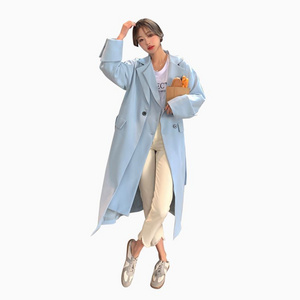 Special Offer Windproof Women's Trench Coats Chinchilla Fur Coat Long Standard Polyester Lining Elegant Autumn Knitted