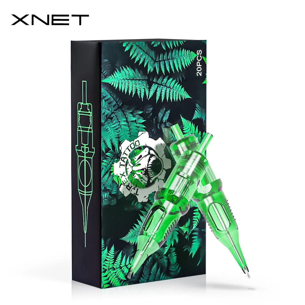 XNET Trex Round Liner Curved Magnum Tattoo Cartridge 20pcs 1RL 3RL 5RL 7RL 5RM Disposable Sterilized Safety Tattoo Needle