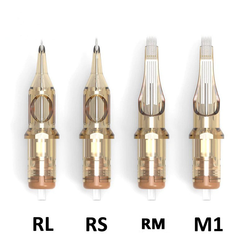 Wholesale Custom OEM 20pcs RL RS RM M1 0.25mm 0.3mm 0.35mm Disposable Tattoo Cartridges Needles