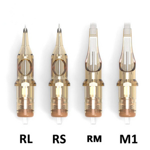 Wholesale Custom OEM 20pcs RL RS RM M1 0.25mm 0.3mm 0.35mm Disposable Tattoo Cartridges Needles