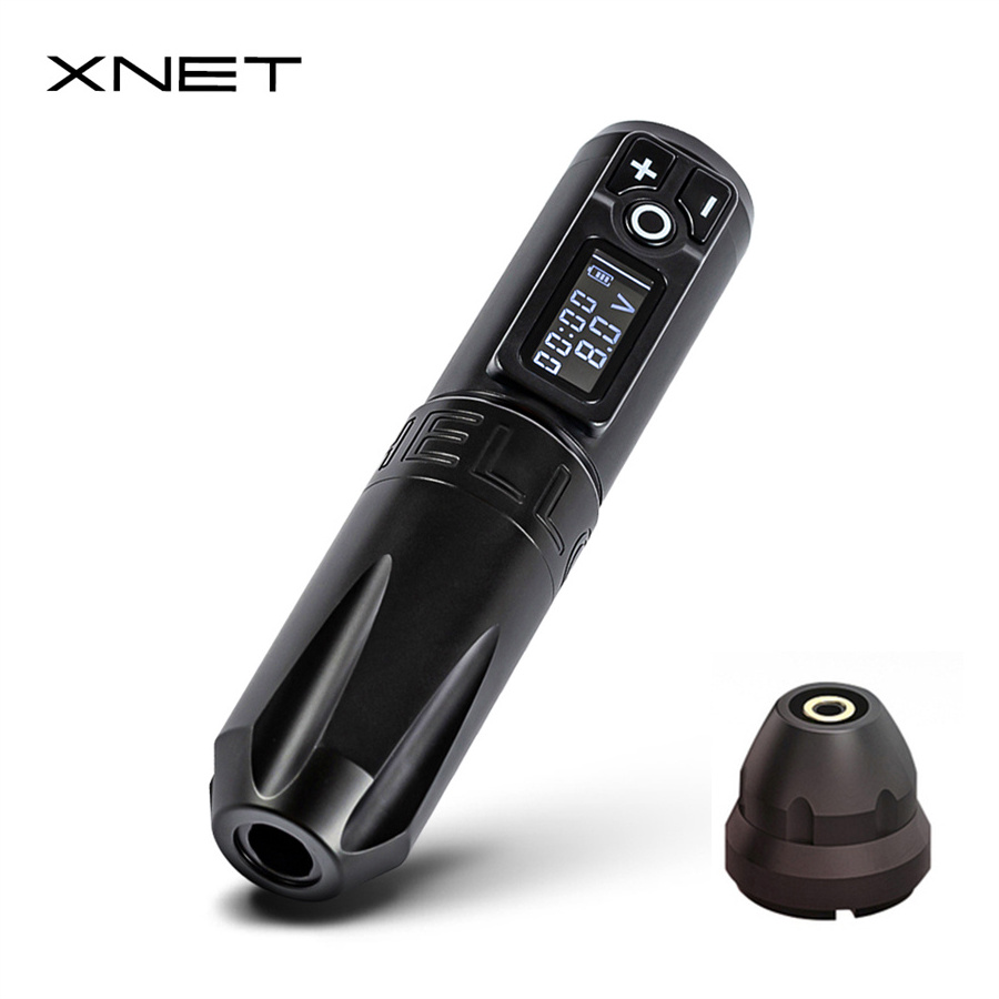 XNET Trident Rechargeable Digital Battery 4.0 Stroke Wireless Rotary Tattoo Pen Cartridge Machine For Artists Body Art