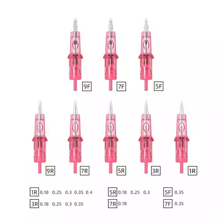 XNET Pink Micropigmentation Permanent Make-Up Eyebrows Eyeliner Lips Microblading Eyebrow RL F Cartridge Tattoo Needles