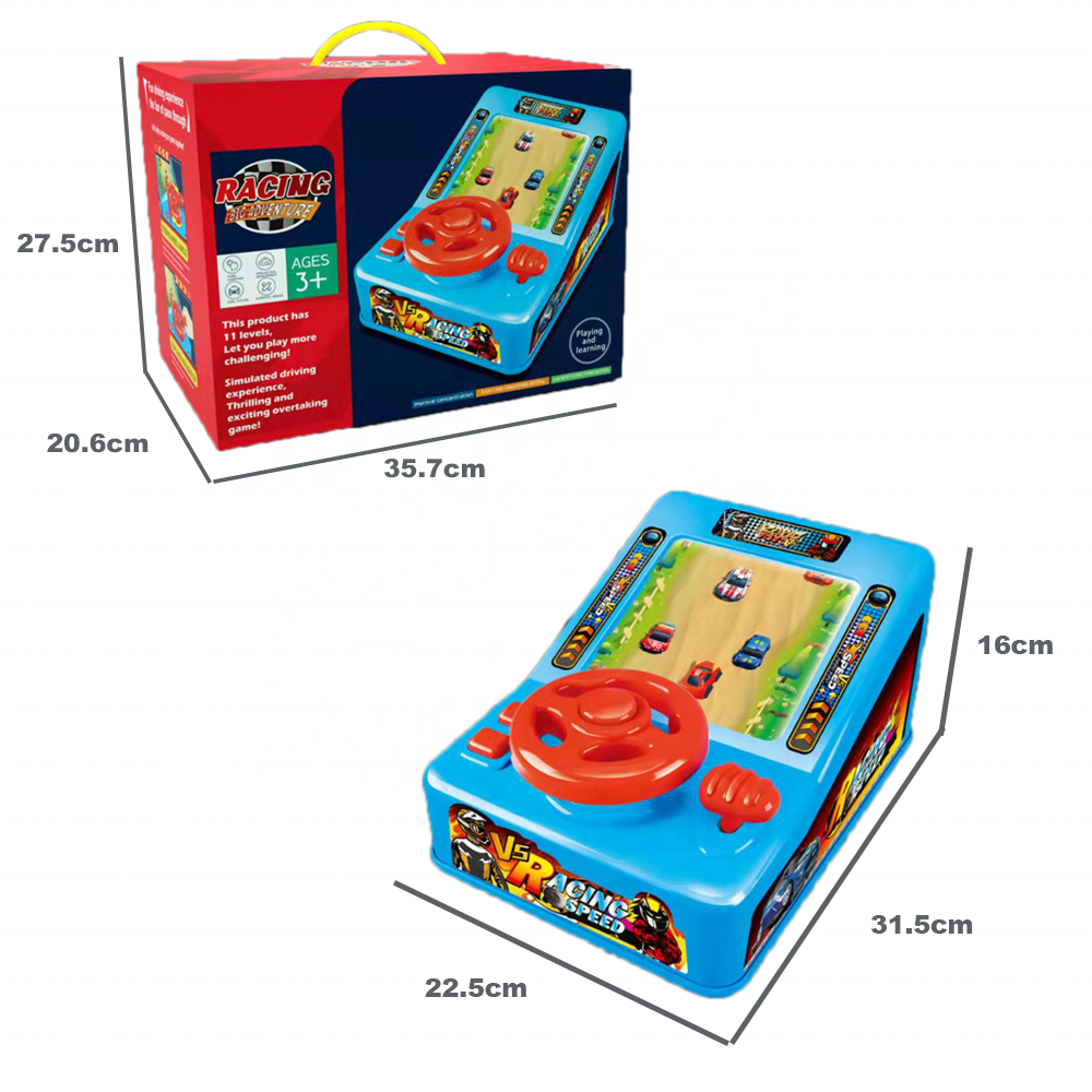 Hot Selling Kids Educational Toy Electric Racing Adventure Game Plastic Racing Steering Wheel Toy for kids