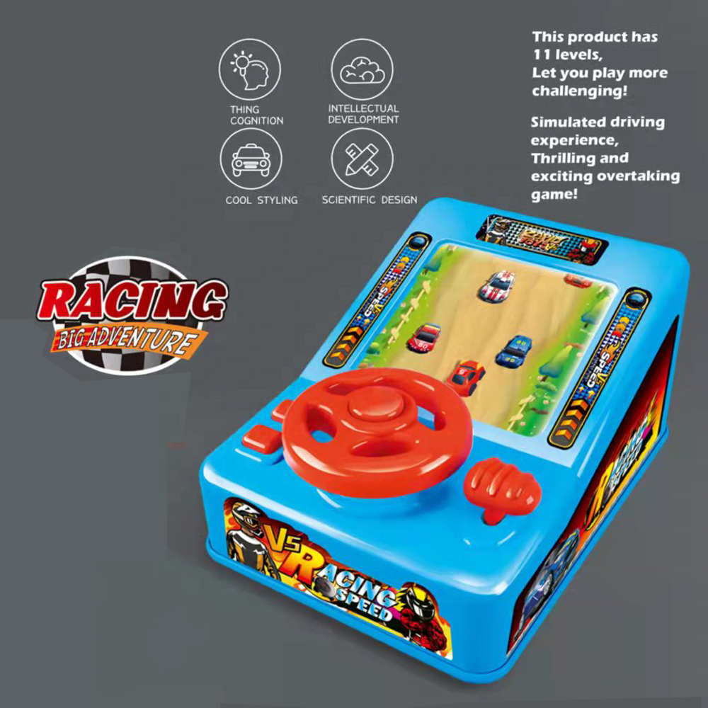 Hot Selling Kids Educational Toy Electric Racing Adventure Game Plastic Racing Steering Wheel Toy for kids