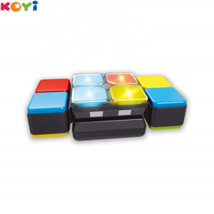 Wholesale Montessori Educational Toy Electronic Light Magic Cube Fidget Sensory Toy Puzzle Cube For kids(Batteries not include)