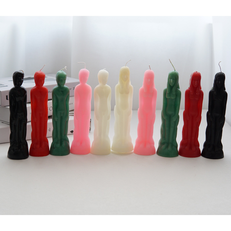 Wholesale Colorful Witch Spiritual Candle Modern Large Size Women Men Human Body Shape Religious Spiritual Tarot Candles