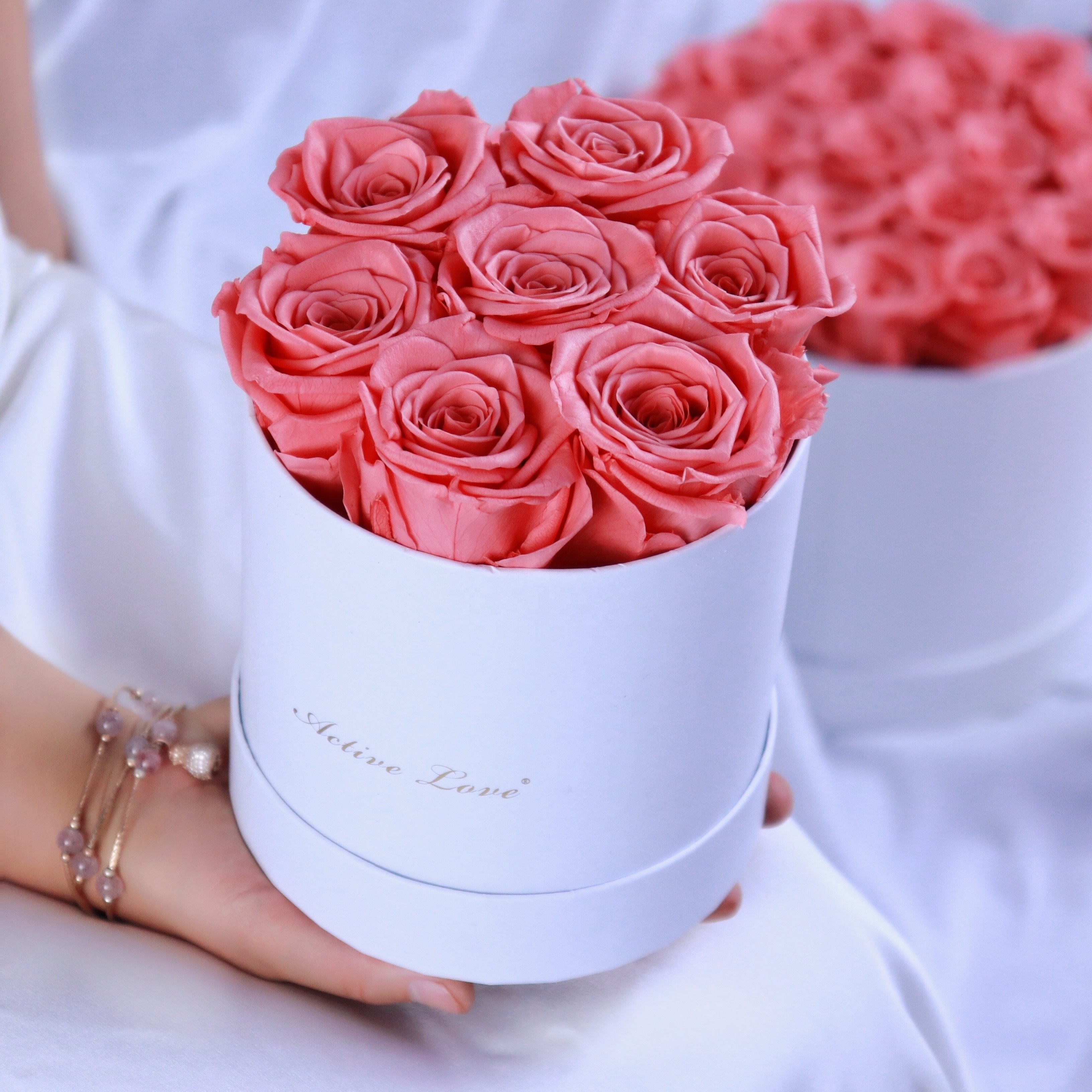 Hot seller red real preserved rose box eternelle rosas preservadas rosa eterna infinity roses forever rose