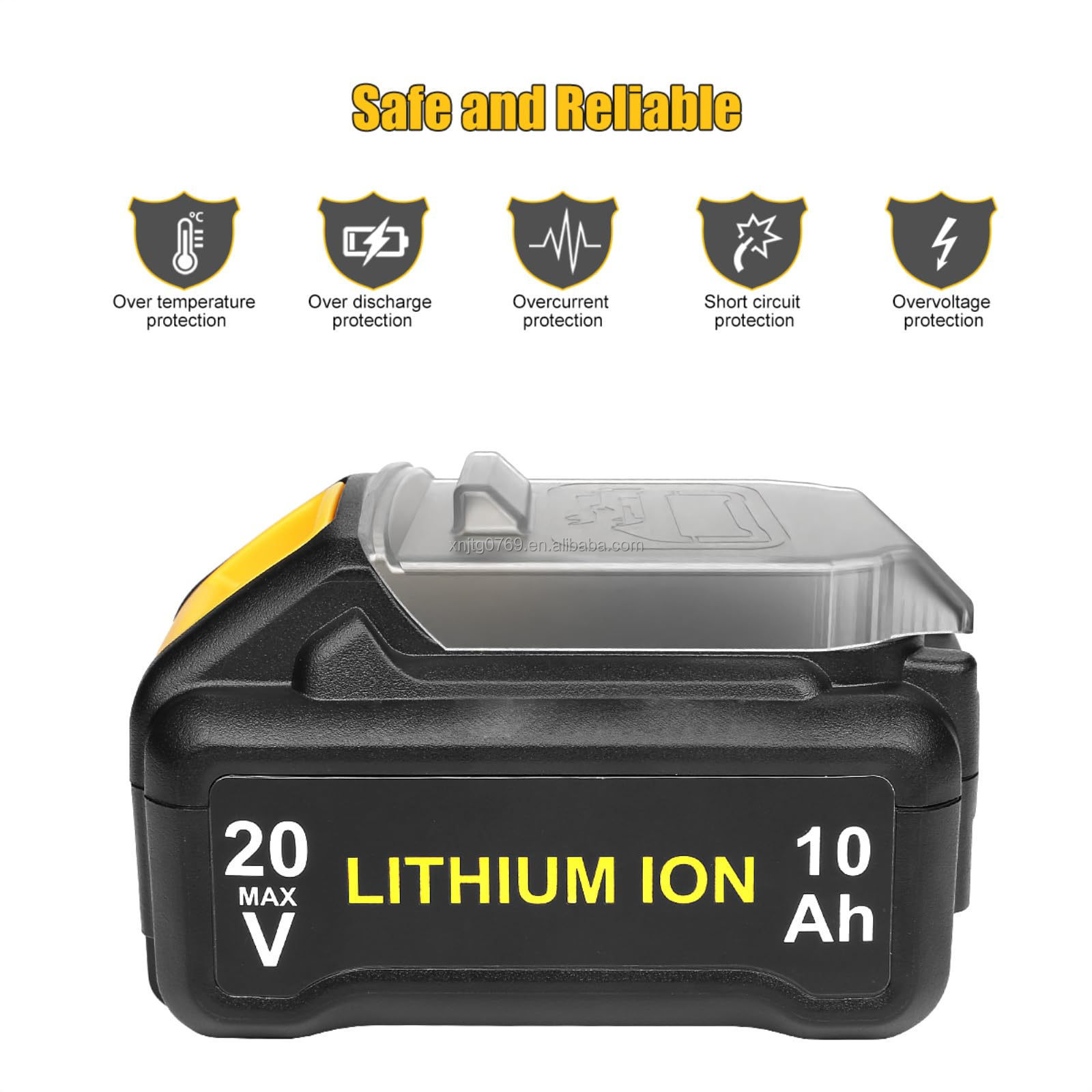 for dewalt rechargeable  20V power tools drill battery 10ah 6.0ah 5ah 4.0ah 3.0ah lithium ion 4.0Ah cordless drill  battery pack