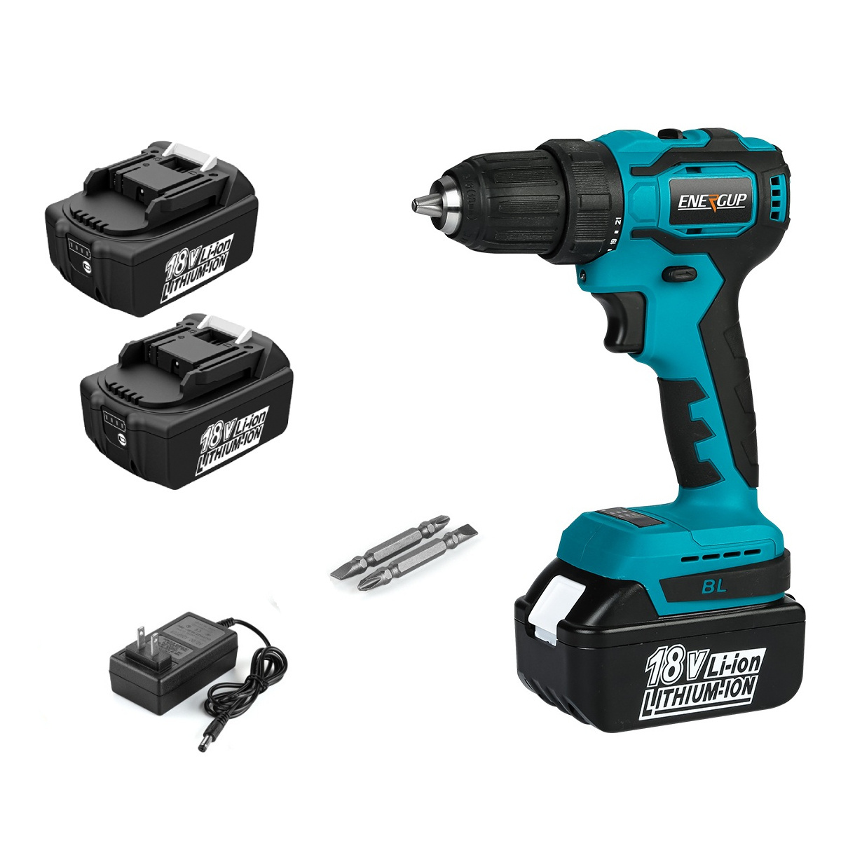 Free Battery Free EMC Box Hot Selling Power Craft Cordless 18V Screwdriver Driver Drill Replace for Makita Power Drills Set