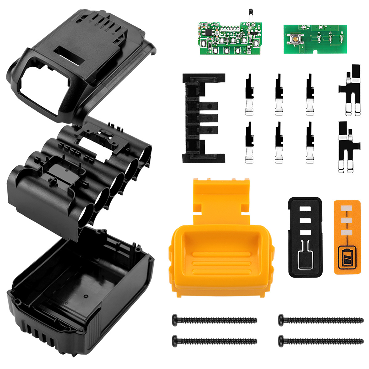 Hot  replacement for  DeWalt  case Power Tools 18V-20V Lithium Battery, 3000-6000mAh for DeWalt battery Case Material