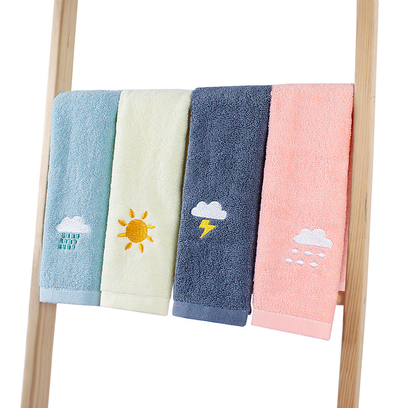 Hot Selling Quick Dry Kid Small Face Cotton Kids Accept Custom Size Baby Bathroom Towel