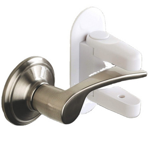 1 Pack Childproof Door Lever Lock Child Door Lock Prevents Toddlers From Opening Doors Durable ABS with Adhesive Backing