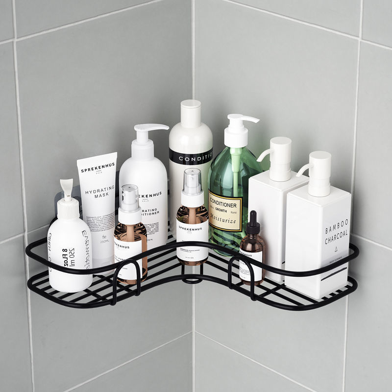 New Household High Quality Bathroom Corner Wall Mount Basket Shelves Storage Organizer