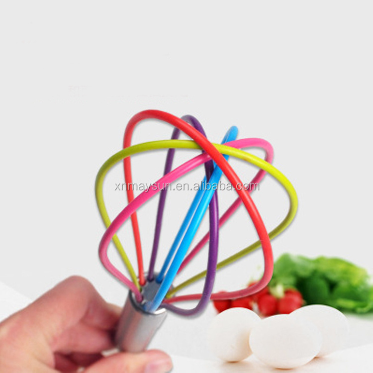 8 Inch 12 Inch Food Grade Silicone/Stainless steel Egg Wisk Whisk/cream whisk