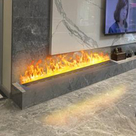 Customized 3d Atomization Steam Fireplaces Fake Fire Electric Fireplace Smart Lighting