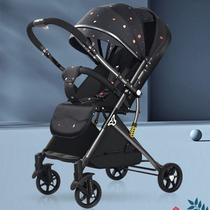 popular foldable baby strollers comfortable Seater Multifunctional Garden Folding Baby Stroller Wagon