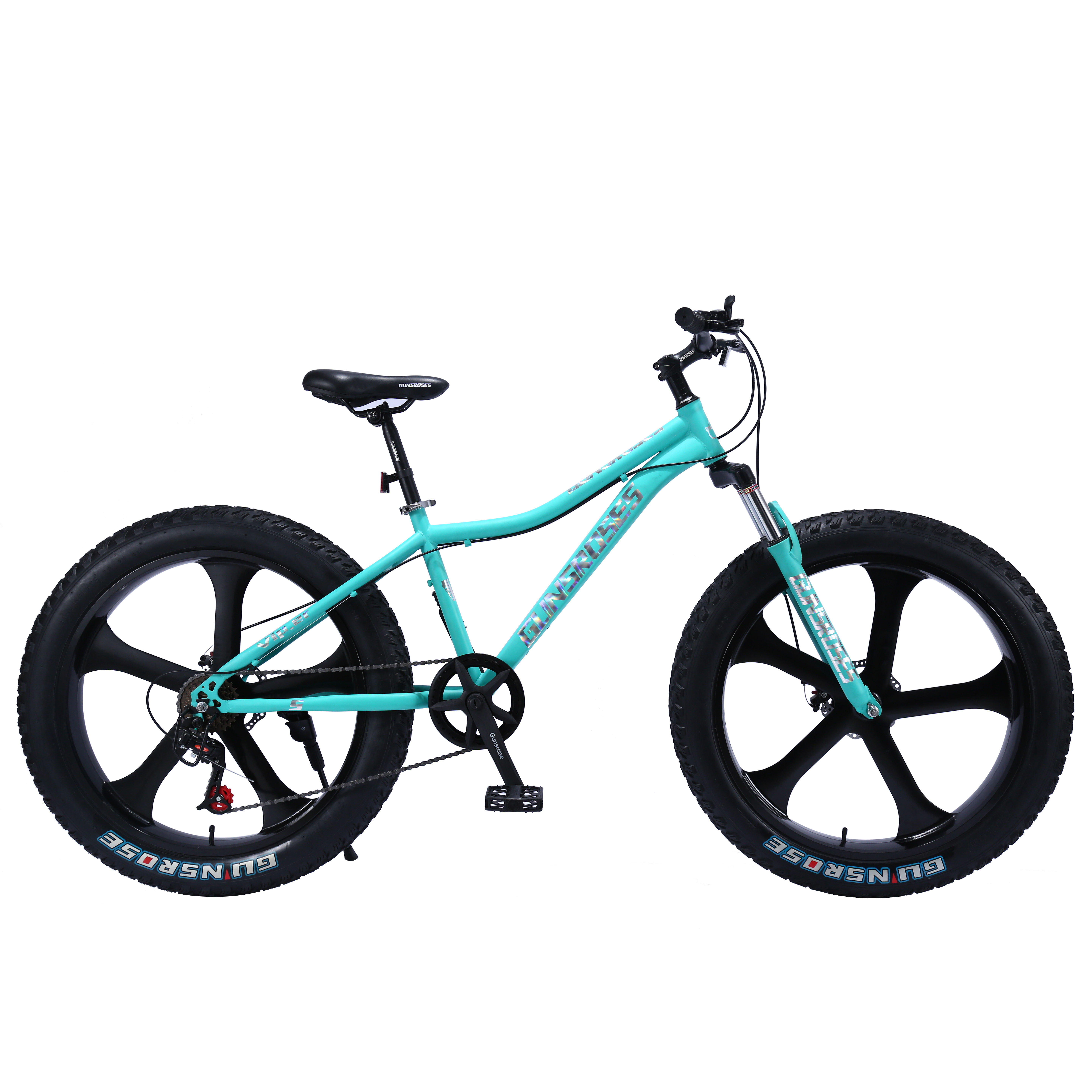 26-Inch Wheels 7-Speed Steel Frame Mechanical Disc Brakes Youth/Adult Mountainbikes 26'' Fat Tire Snow Beach Mountain Bike