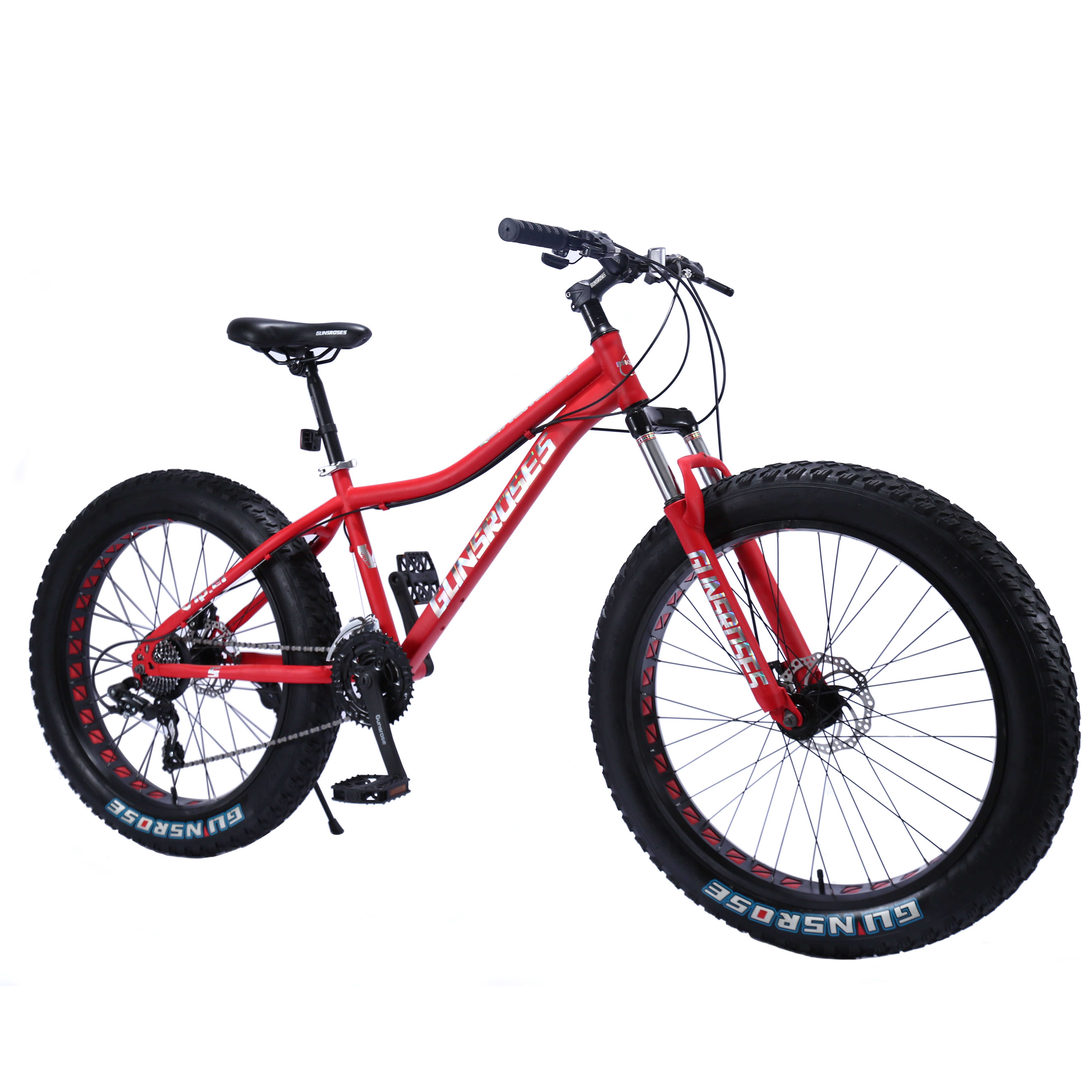 26-Inch Wheels 7-Speed Steel Frame Mechanical Disc Brakes Youth/Adult Mountainbikes 26'' Fat Tire Snow Beach Mountain Bike