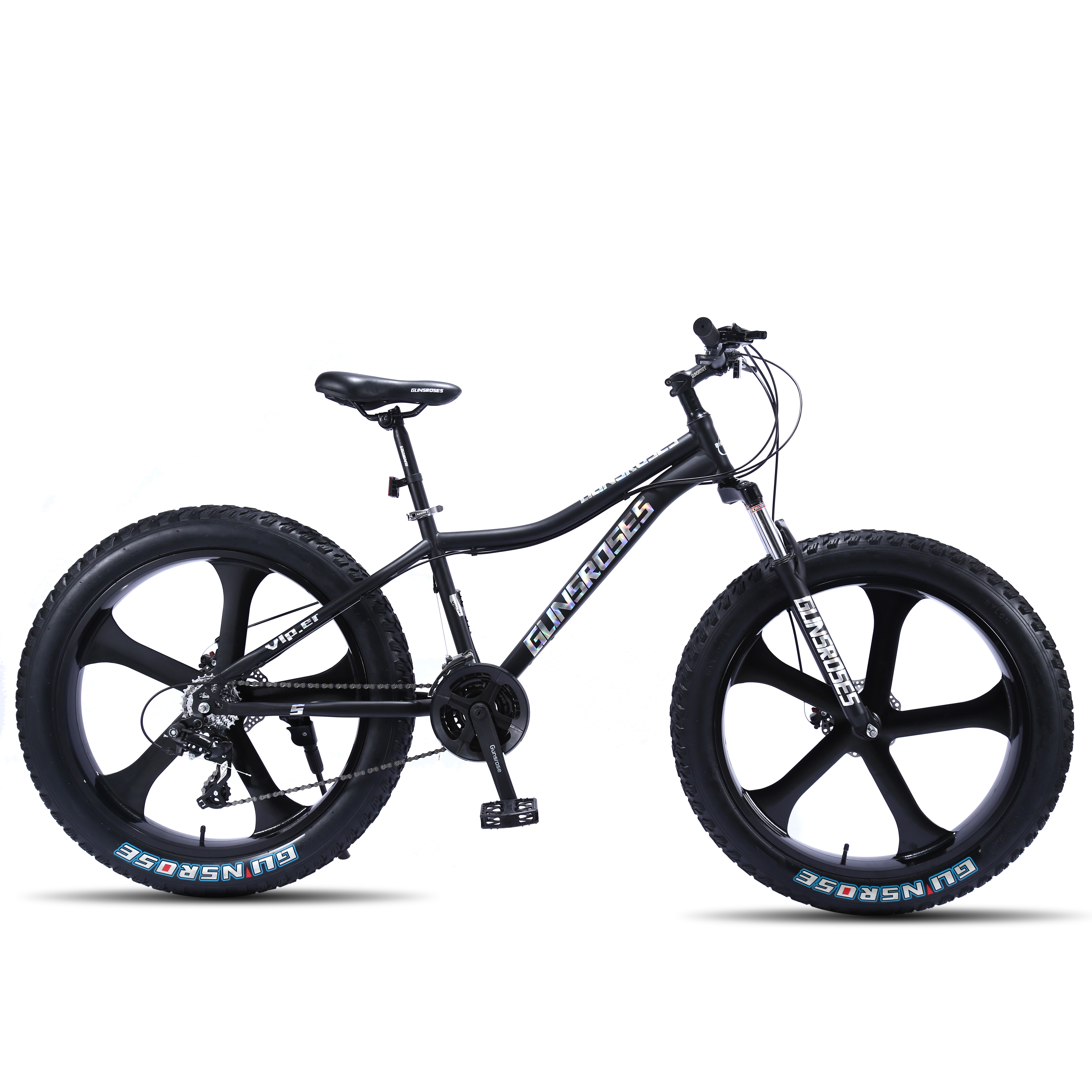 26-Inch Wheels 7-Speed Steel Frame Mechanical Disc Brakes Youth/Adult Mountainbikes 26'' Fat Tire Snow Beach Mountain Bike