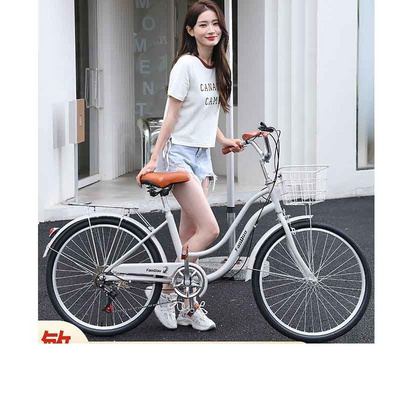 lightweight new variable speed 20/24/26 inch Lady City bike Bicycle with free inflatable solid tire