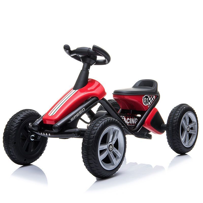 2024 The first children's go-kart toy electric car four-wheel cool toy car boys and girls racing children's balance car