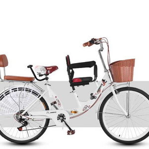 new model 7 speed folding bicycle for mother and baby bike tandem bicycle tandem bicycle aluminum for two people