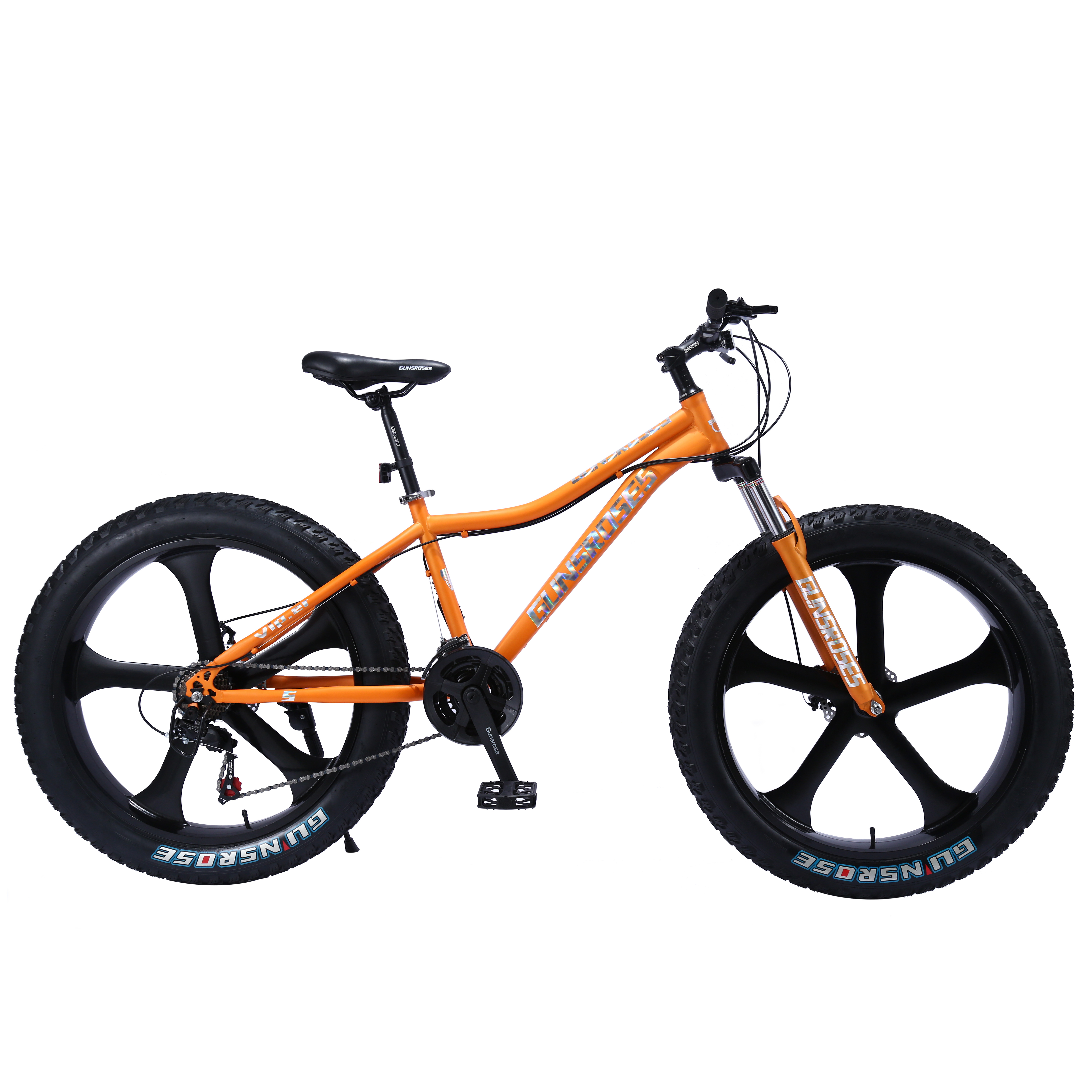 26-Inch Wheels 7-Speed Steel Frame Mechanical Disc Brakes Youth/Adult Mountainbikes 26'' Fat Tire Snow Beach Mountain Bike