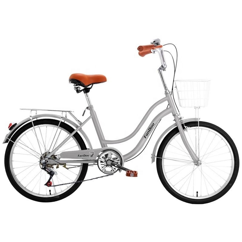 lightweight new variable speed 20/24/26 inch Lady City bike Bicycle with free inflatable solid tire