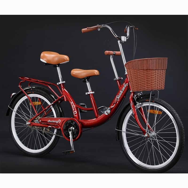 2022 26-inch Dualie Lying Tandem Bike Cargo Bike Tandem Bicycle/Two Seater Bicycle Tandem Bike/Foldable tandem Bicycle Folding