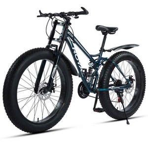 Full Suspension Mountain Fat Bike Fatbike Alloy Rims/ Mountain bike Fat Tire Bicycle With big thick Tyre