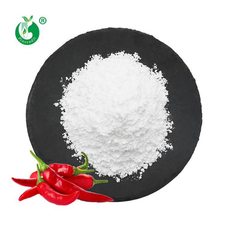 CAS 404-86-4 Natural Cayenne Pepper Extract White Capsaicin Powder in Bulk