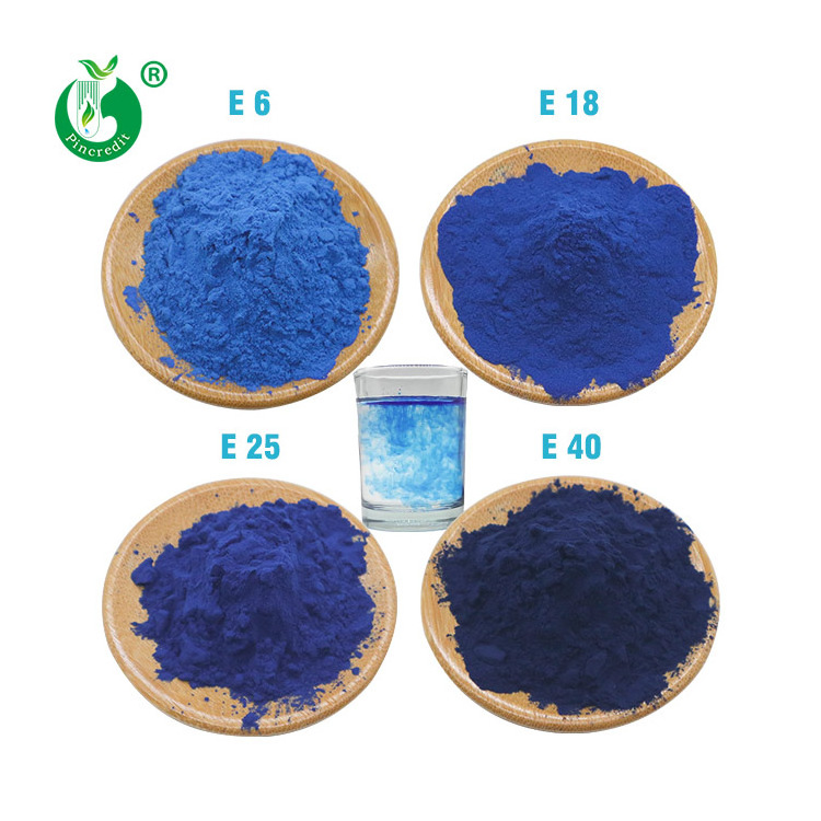 Pincredit Supply Natural Pigment Powder Wholesale Blue Spirulina E6 Phycocyanin Powder