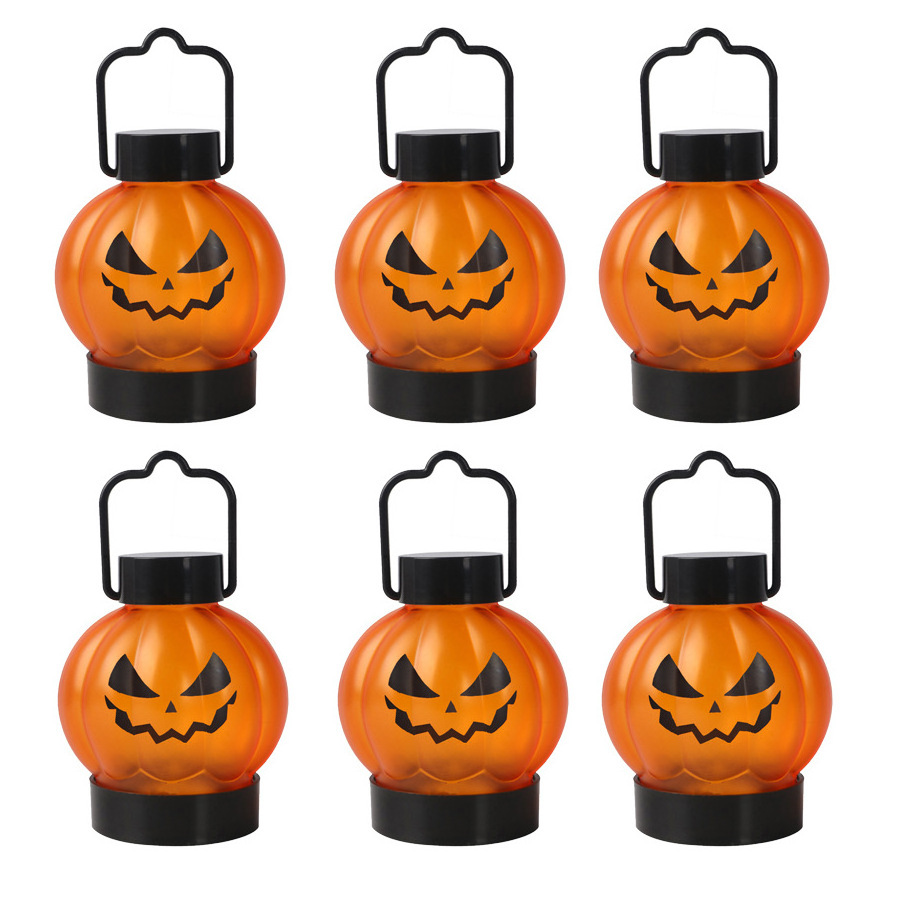 Halloween Pumpkin Lights Led Tea Light Battery Operated Portable Lantern Creative Home Party Bar Halloween Decorations