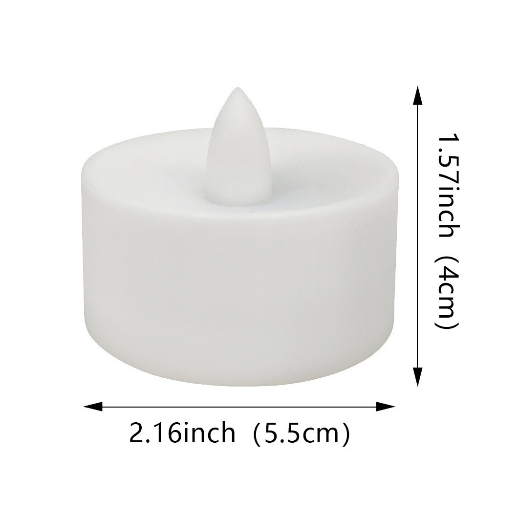 Long Lasting Color Changing Realistic Flickering Flameless Led Tea Light Tealight Remote Candles With Batteries For Party