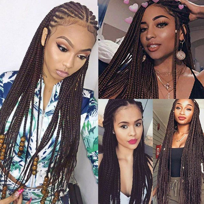 Free Sample 24inch Synthetic Hair Jumbo Braiding Hair Long Ultra Braid Hairpieces Ombre Crochet Braids Extensions