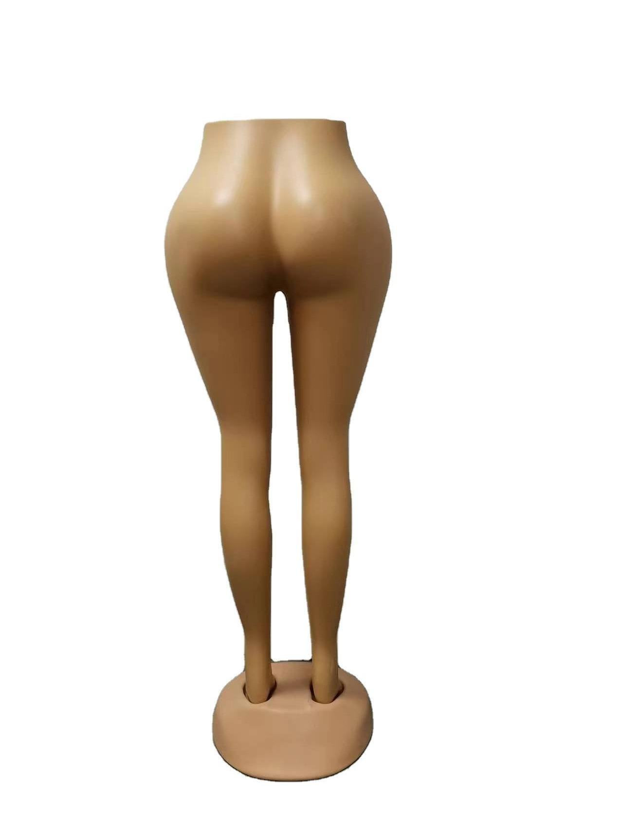 Wholesale hot-selling goods sale half body leg big hips manikin skin color female headless mannequin for pants display