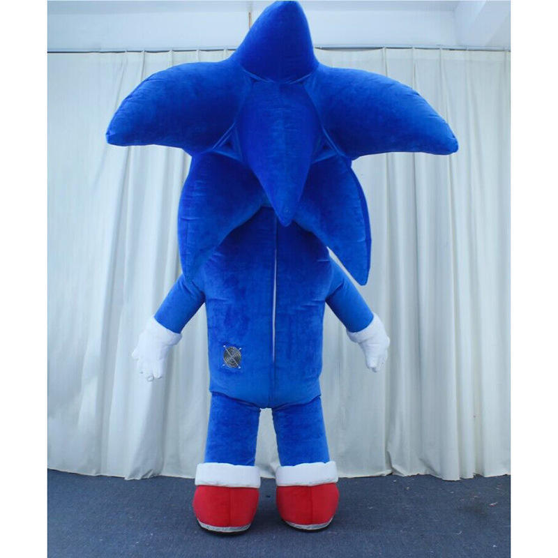 Wholesale Popular 2.7M Inflatable Sonic Mascot Adult Costume Role Play Party Fancy Dress Custom Doll Costumes Party Dresses